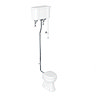 Burlington High Level Toilet - White Ceramic Cistern