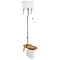 Burlington High Level Toilet - White Ceramic Cistern Large Image