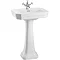 Burlington High Level WC w/ Victorian Large Basin & Pedestal - Various Tap Hole Options Feature Larg