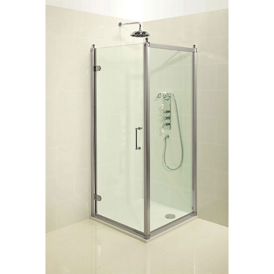 Burlington Traditional Hinged Shower Door & Side Panel Profile Large Image