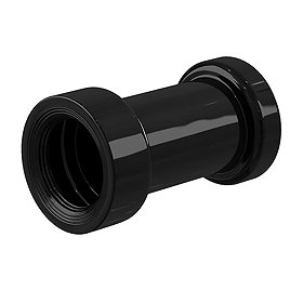 Burlington Jet Black Ceramic Straight Pan Connector - C29-JET Large Image