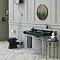 Burlington Jet Black Edwardian 3TH 120cm Basin & Chrome Wash Stand  Feature Large Image