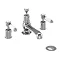 Burlington Kensington - 3 Tap Hole Basin Mixer with Pop Up Waste - KE12 Large Image