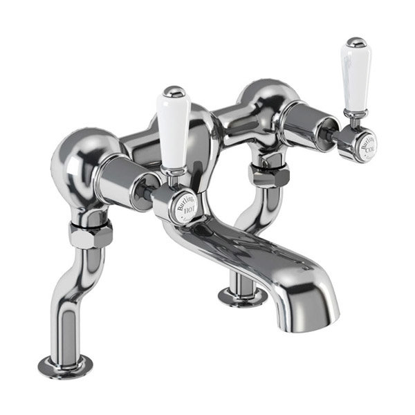 Burlington Kensington - Chrome Deck Mounted Bath Filler - KE23 Large Image