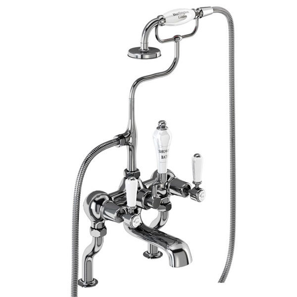 Burlington Kensington - Chrome Deck Mounted Bath/Shower Mixer - KE15 Profile Large Image