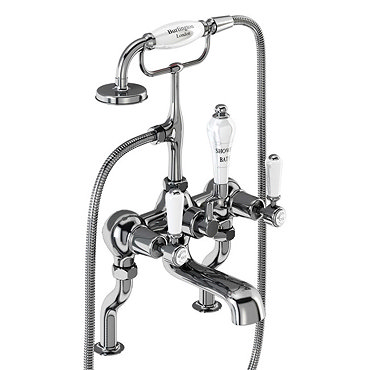 Burlington Kensington - Chrome Deck Mounted Bath/Shower Mixer - KE15 Profile Large Image