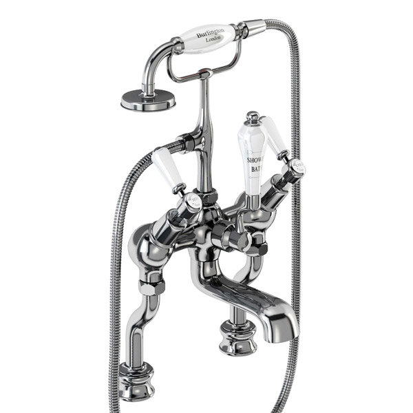 Burlington Kensington Regent - Angled Deck Mounted Bath/Shower Mixer - KER19 Large Image