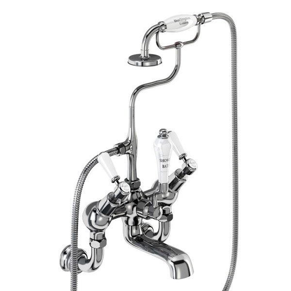 Burlington Kensington Regent - Angled Wall Mounted Bath/Shower Mixer - KER21 Profile Large Image