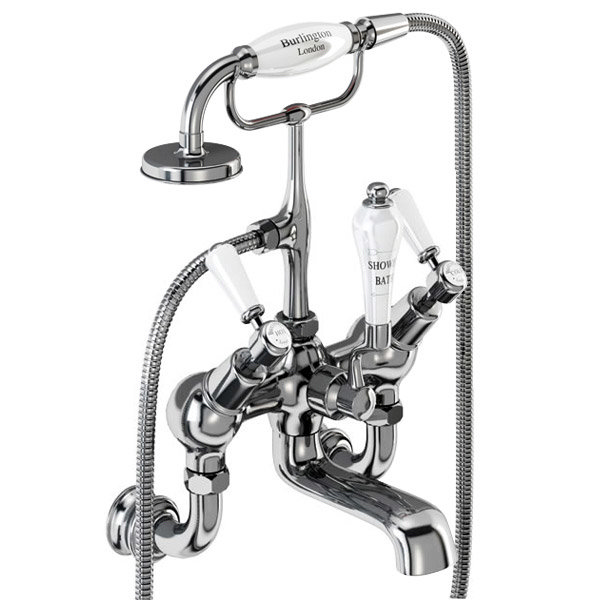 Burlington Kensington Regent - Angled Wall Mounted Bath/Shower Mixer - KER21 Large Image