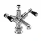 Burlington Kensington Regent Black Basin Mixer with Click-Clack Waste Large Image