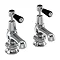 Burlington Kensington Regent Black Basin Taps 3" Large Image