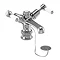 Burlington Kensington Regent - Chrome Basin Mixer Tap with Plug & Chain - KER5 Profile Large Image