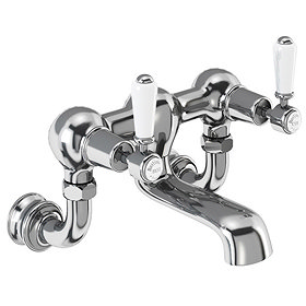 Burlington Kensington Regent - Chrome Wall Mounted Bath Filler - KER24 Large Image