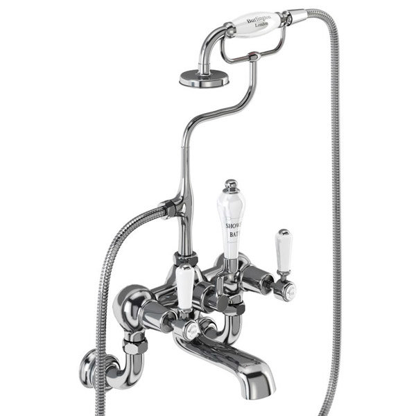 Burlington Kensington Regent - Chrome Wall Mounted Bath/Shower Mixer - KER17 Profile Large Image