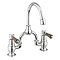 Burlington Kensington Walnut Arch Basin Mixer with Curved Spout (200mm Centres) Large Image