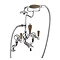 Burlington Kensington Walnut Deck Mounted Bath Shower Mixer Large Image