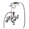 Burlington Kensington Walnut Wall Mounted Bath Shower Mixer Large Image