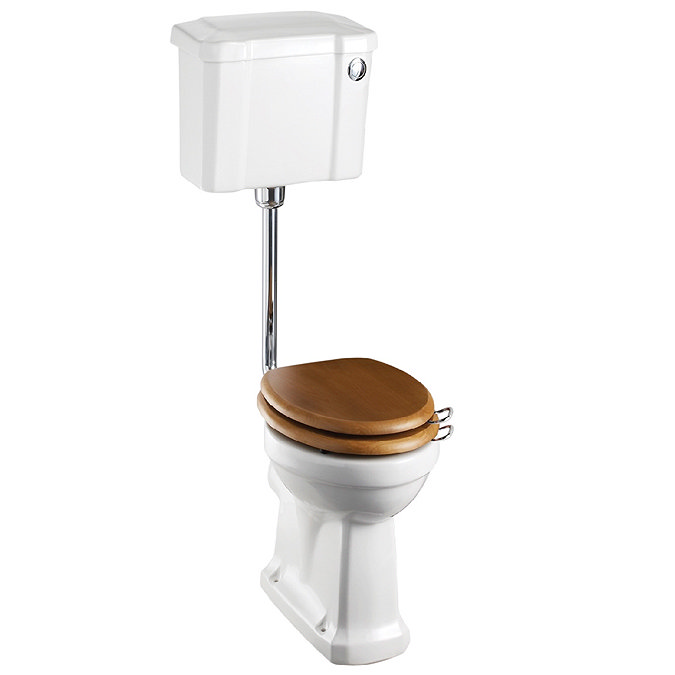 Burlington Low Level WC - 44cm Slimline Cistern - Button Flush Large Image