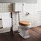 Burlington Low Level WC - 51cm Ceramic Cistern - Button Flush Profile Large Image