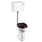 Burlington Low Level WC - 51cm White Ceramic Cistern Lever Flush Large Image