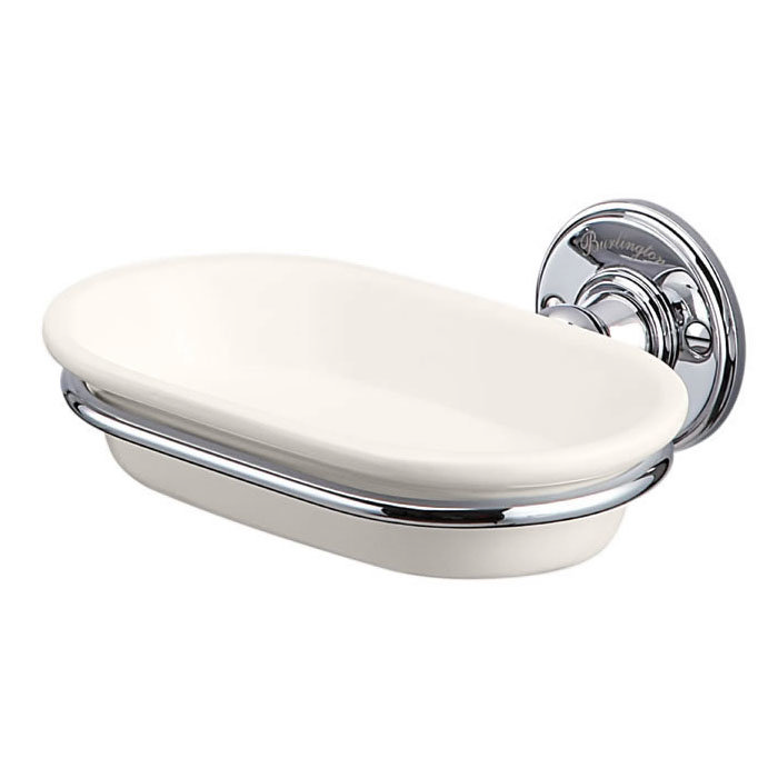 Burlington Medici Soap Dish with Chrome Holder - A1-CHR-MED Large Image