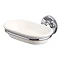 Burlington Medici Soap Dish with Chrome Holder - A1-CHR-MED Large Image