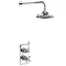 Burlington Medici Trent Thermostatic Concealed Single Outlet Shower Valve with Fixed Head Large Imag