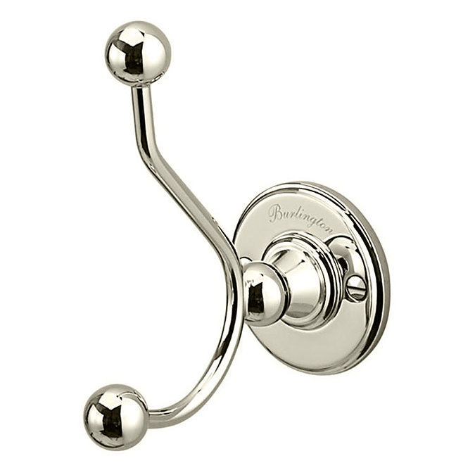 Burlington Nickel Double Robe Hook - A4-NKL Large Image