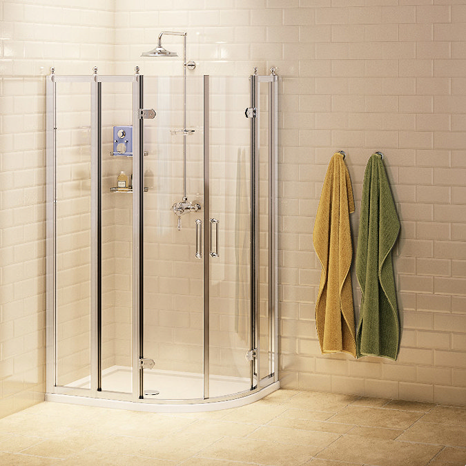 Burlington Traditional Off Set Quadrant Shower Enclosure Large Image