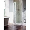 Burlington Traditional Recessed Hinged Shower Door with 1 x Inline Panel Large Image