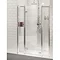 Burlington Traditional Recessed Hinged Shower Door with 2 x Inline Panel Profile Large Image