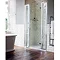 Burlington Traditional Recessed Hinged Shower Door with 2 x Inline Panel Large Image