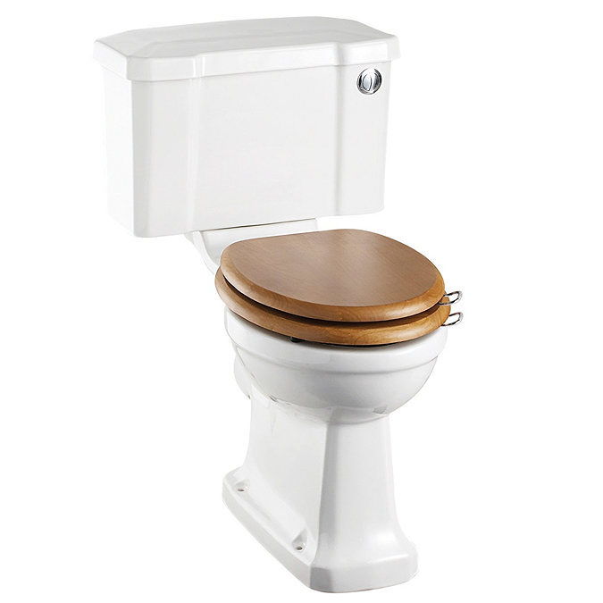 Burlington Regal Close Coupled Traditional Toilet - Push Button Flush Large Image