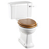 Burlington Regal Close Coupled Traditional Toilet - Ceramic Lever Flush Large Image
