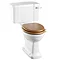 Burlington Regal Close Coupled Traditional Toilet - Ceramic Lever Flush Large Image