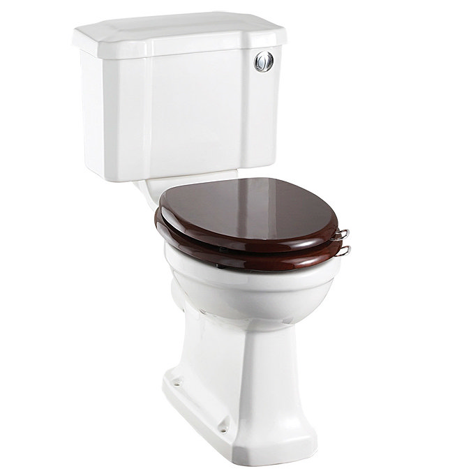 Burlington Regal Slimline Close Coupled Traditional Toilet - Button Flush Large Image