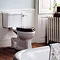 Burlington Regal Slimline Close Coupled Traditional Toilet - Ceramic Lever Flush Profile Large Image