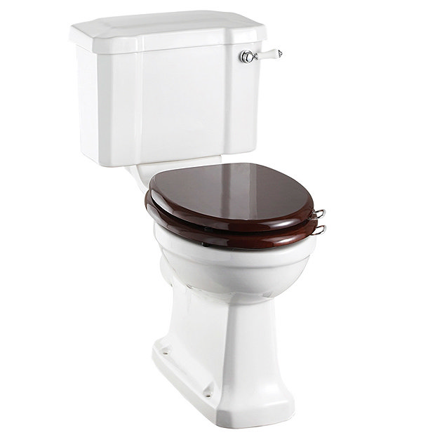 Burlington Regal Slimline Close Coupled Traditional Toilet - Ceramic Lever Flush Large Image