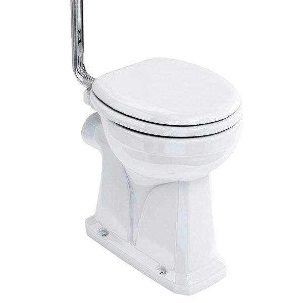 Burlington Regal High Level Raised Height Toilet with White Ceramic Cistern Profile Large Image