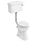 Burlington Regal Low Level WC - 51cm White Ceramic Cistern - Ceramic Lever Flush Large Image