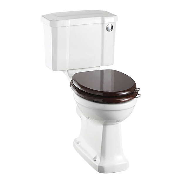 Burlington Rimless Close Coupled WC with 440mm Front Push Button Cistern Large Image