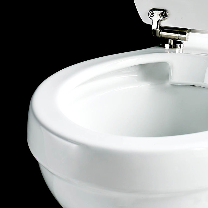Burlington Rimless Close Coupled WC with 520mm Front Push Button Cistern Profile Large Image