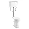 Burlington Rimless Medium Level WC with 520mm Lever Cistern Large Image