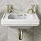 Burlington Riviera 450mm 2TH Wall Hung Cloakroom Basin  Profile Large Image