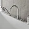 Burlington Riviera Art Deco Chrome 4 Hole Bath Shower Mixer  Profile Large Image