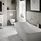 Burlington Riviera Art Deco Chrome 4 Hole Bath Shower Mixer  Feature Large Image