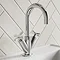 Burlington Riviera Art Deco Chrome Mono Basin Mixer  Profile Large Image