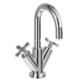 Burlington Riviera Art Deco Chrome Mono Basin Mixer Large Image