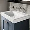 Burlington Riviera Art Deco Chrome Wall Mounted Basin Mixer Profile Large Image