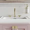 Burlington Riviera Art Deco Gold 3 Hole Deck Basin Mixer Standard Large Image